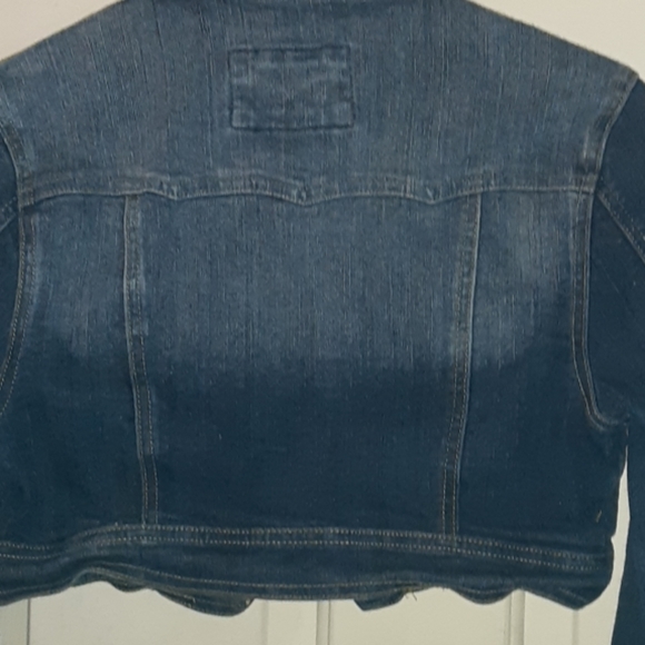Star jeans crop Jean jacket sz small - Picture 5 of 6